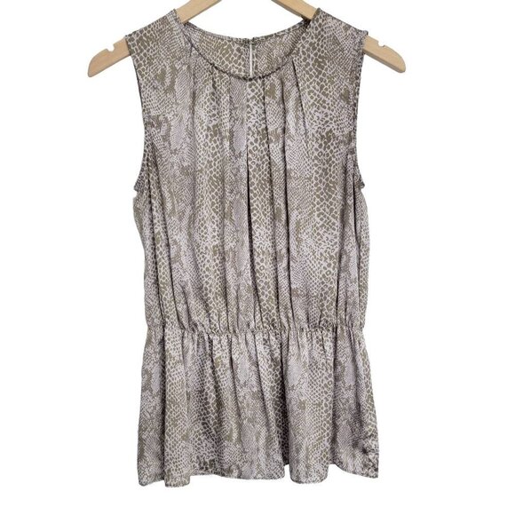 VIOLET & Claire Women's Lilac Grey Snake Print Sleeveless Top - Picture 1 of 11